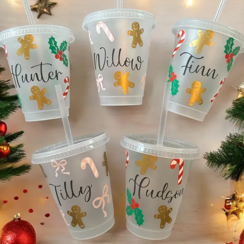 Personalized Kids Christmas Cups Party Favors